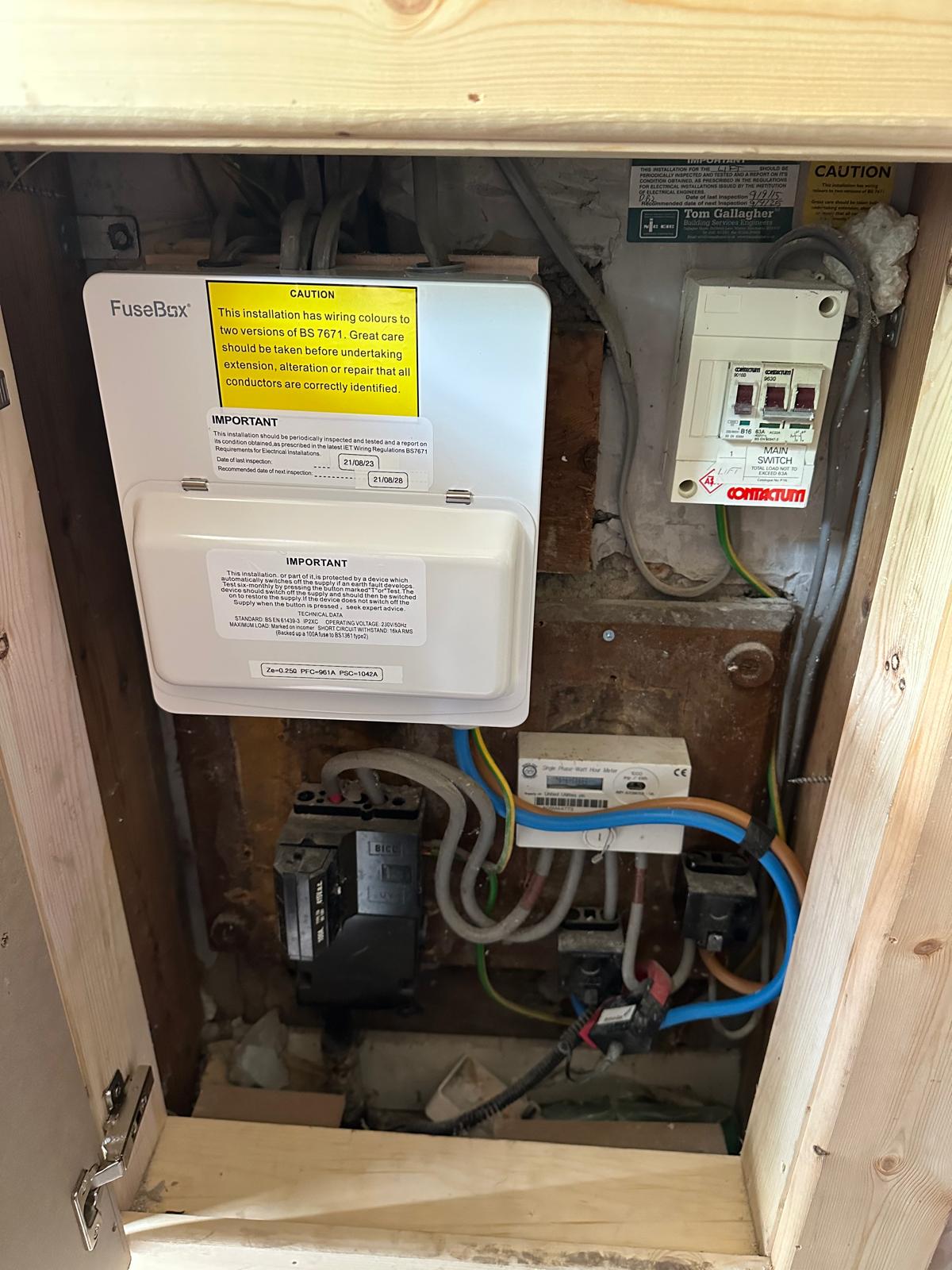 Recent electrical install, Yorkshire